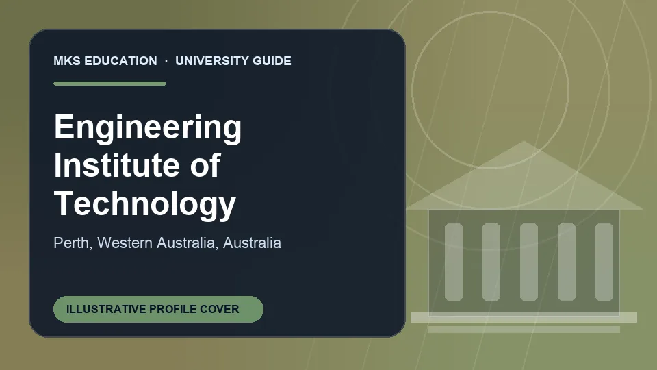 Illustrative MKS Education profile cover for Engineering Institute of Technology in Australia
