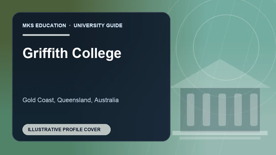 Illustrative MKS Education profile cover for Griffith College in Australia