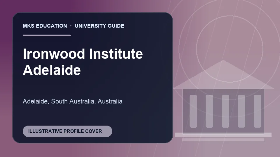 Illustrative MKS Education profile cover for Ironwood Institute in Australia