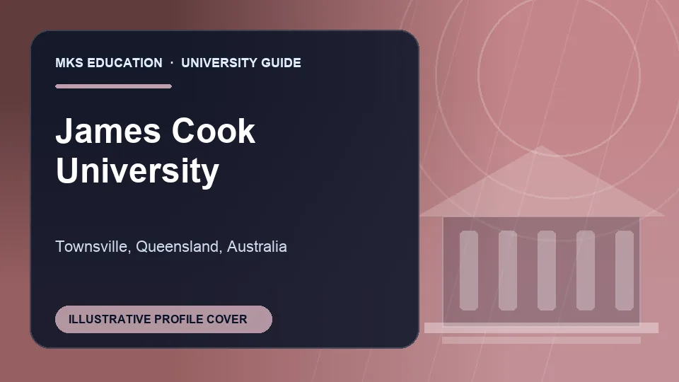 Illustrative MKS Education profile cover for James Cook University in Australia