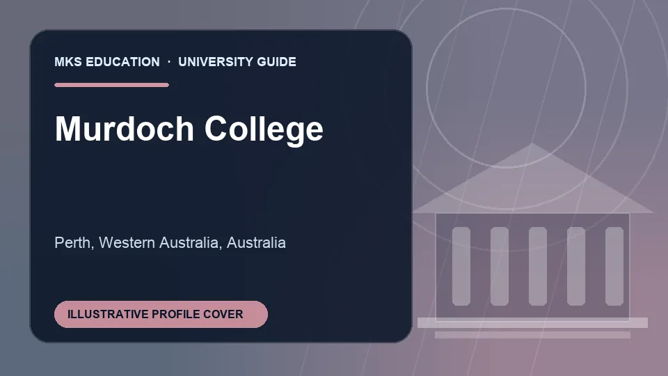 Illustrative MKS Education profile cover for Murdoch College in Australia