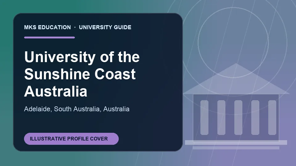 Illustrative MKS Education profile cover for University of the Sunshine Coast in Australia