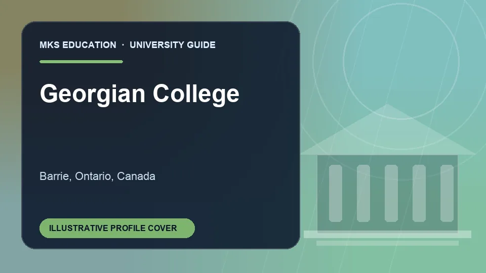 Illustrative MKS Education profile cover for Georgian College in Canada