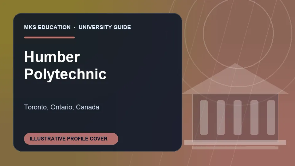 Illustrative MKS Education profile cover for Humber Polytechnic in Canada