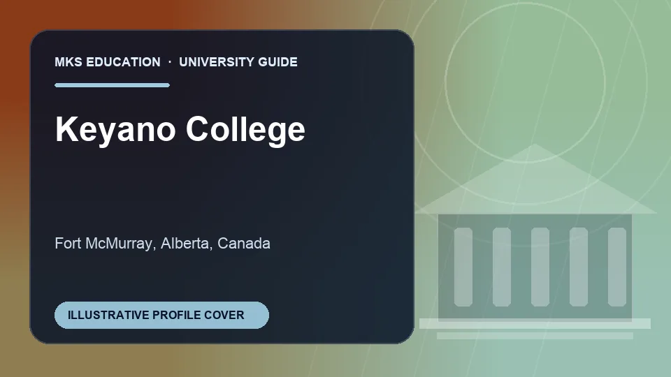 Illustrative MKS Education profile cover for Keyano College in Canada