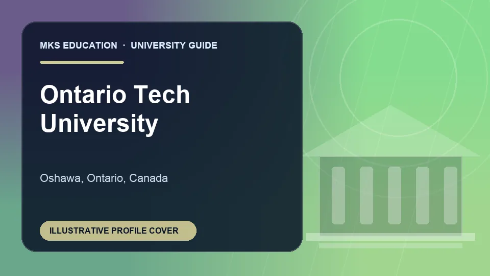 Illustrative MKS Education profile cover for Ontario Tech University in Canada