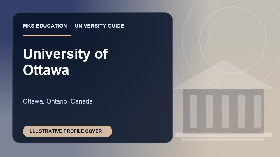 Illustrative MKS Education profile cover for University of Ottawa in Canada