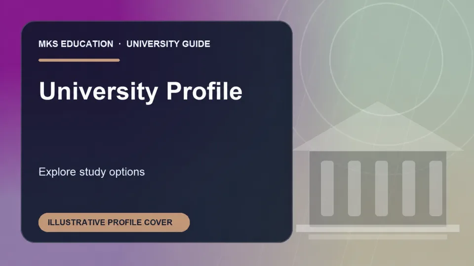 Illustrative MKS Education profile cover for University of the West of Scotland in United Kingdom