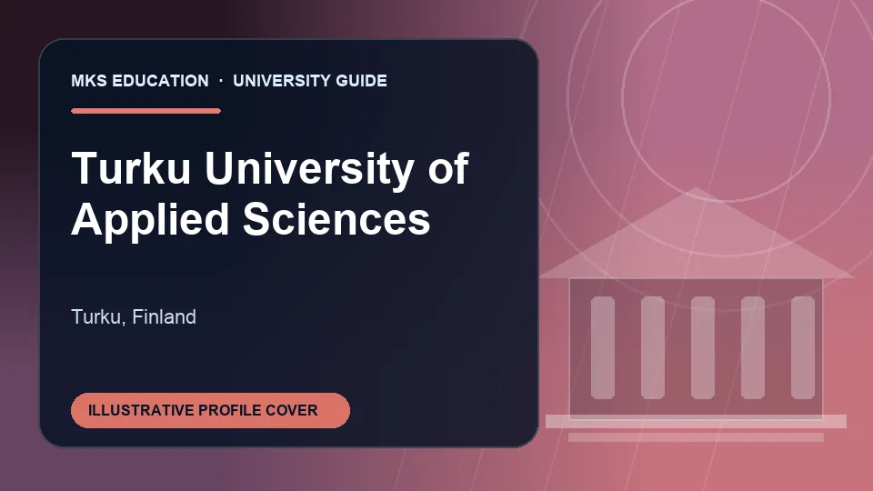 Illustrative MKS Education profile cover for Turku University of Applied Sciences in Finland