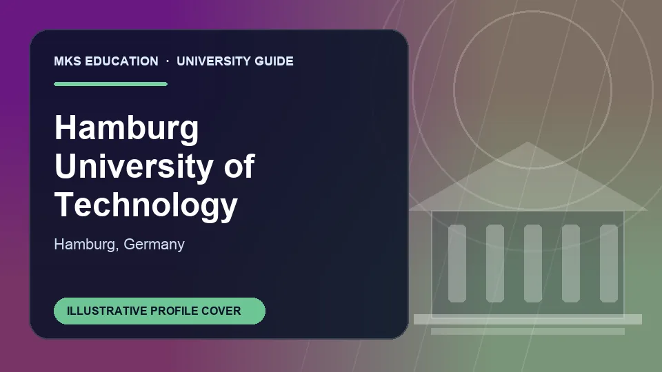 Illustrative MKS Education profile cover for Hamburg University of Technology in Germany