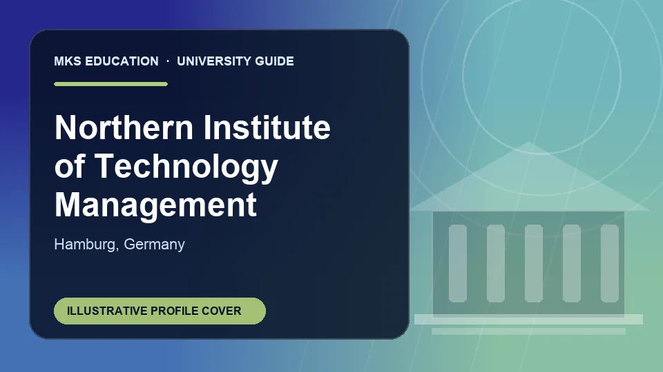 Illustrative MKS Education profile cover for Northern Institute of Technology Management in Germany