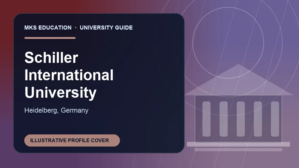 Illustrative MKS Education profile cover for Schiller International University in Germany