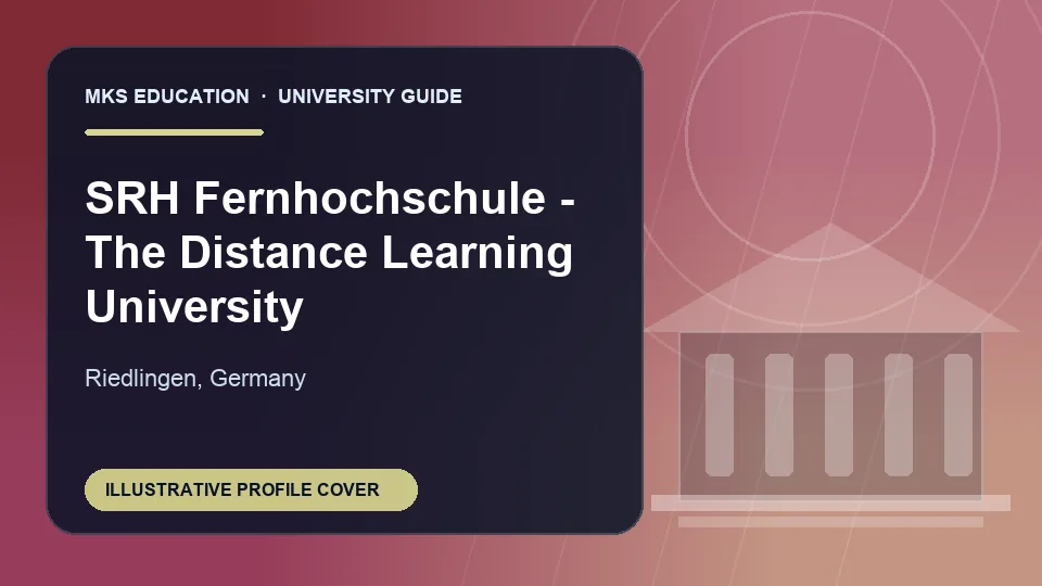 Illustrative MKS Education profile cover for SRH Fernhochschule – The Mobile University in Germany