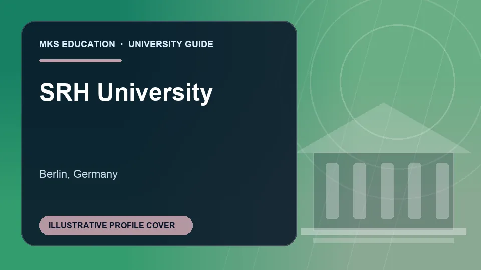 Illustrative MKS Education profile cover for SRH University in Germany