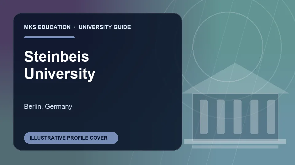 Illustrative MKS Education profile cover for Steinbeis University in Germany