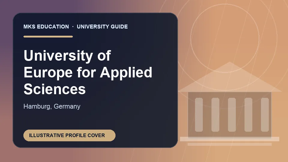 Illustrative MKS Education profile cover for University of Europe for Applied Sciences in Germany