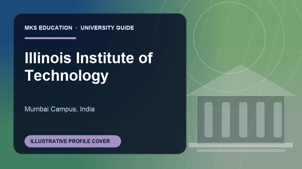 Illustrative MKS Education profile cover for Illinois Tech Mumbai in India