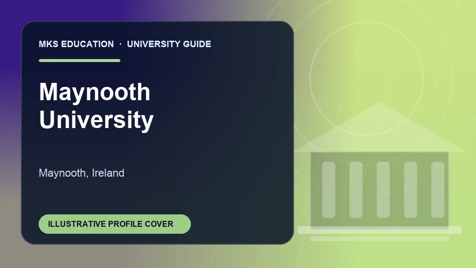 Illustrative MKS Education profile cover for Maynooth University in Ireland