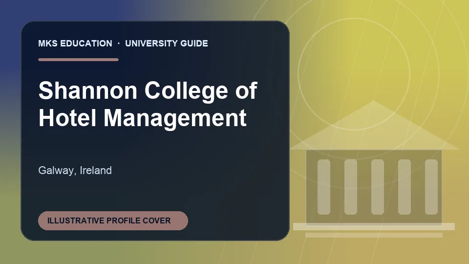 Illustrative MKS Education profile cover for Shannon College of Hotel Management in Ireland
