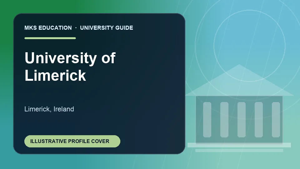 Illustrative MKS Education profile cover for University of Limerick in Ireland