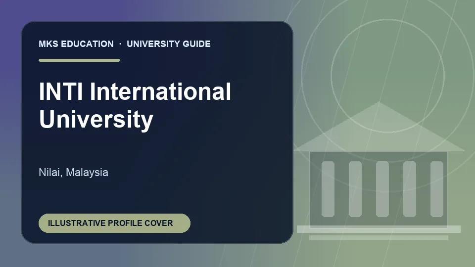 Illustrative MKS Education profile cover for INTI International University in Malaysia
