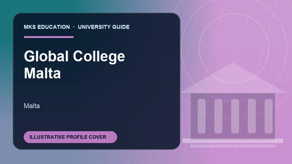 Illustrative MKS Education profile cover for Global College Malta in Malta