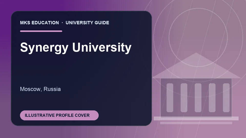 Illustrative MKS Education profile cover for Synergy University in Russia