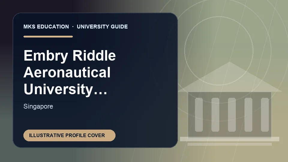 Illustrative MKS Education profile cover for Embry Riddle Aeronautical University Asia in Singapore