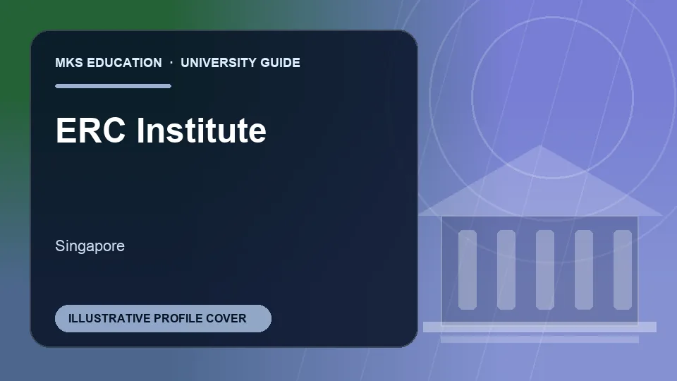Illustrative MKS Education profile cover for ERC Institute in Singapore