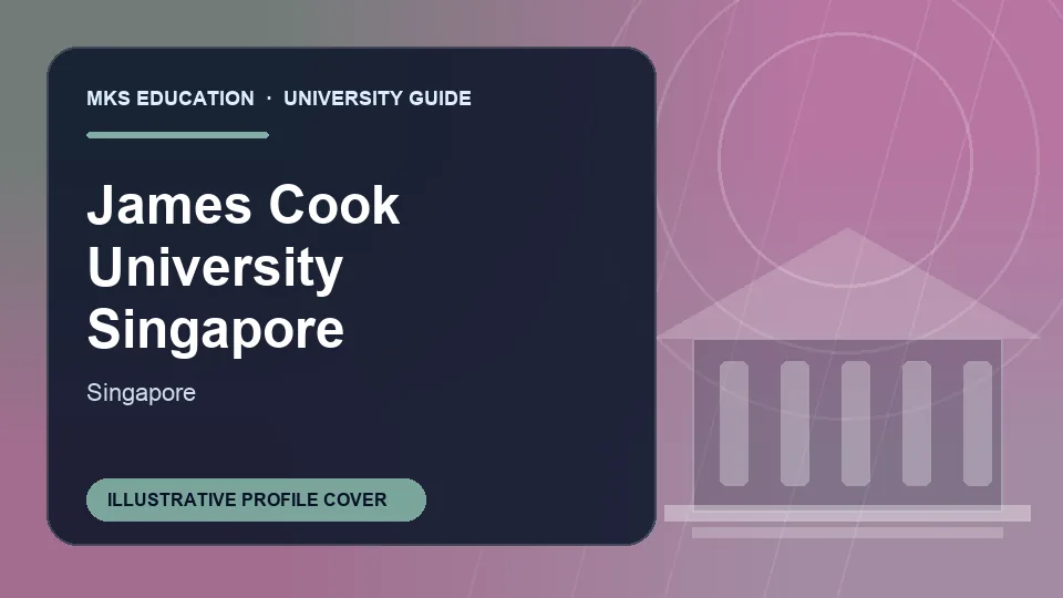 Illustrative MKS Education profile cover for James Cook University Singapore in Singapore