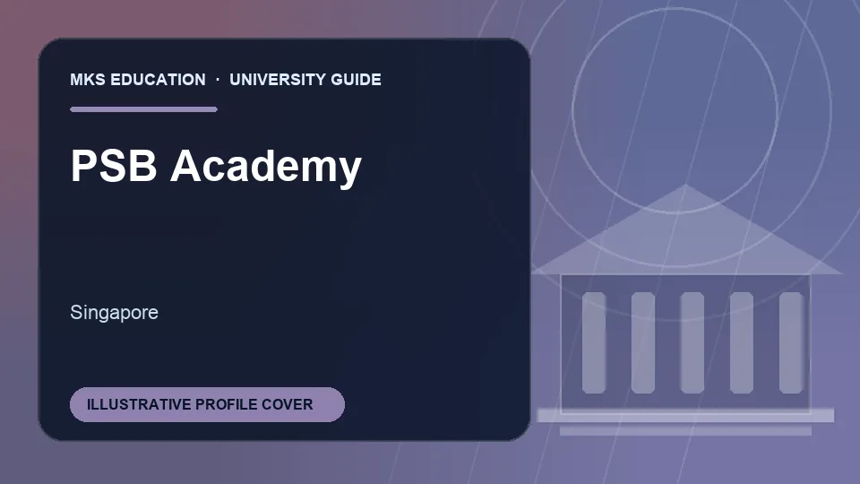 Illustrative MKS Education profile cover for PSB Academy in Singapore