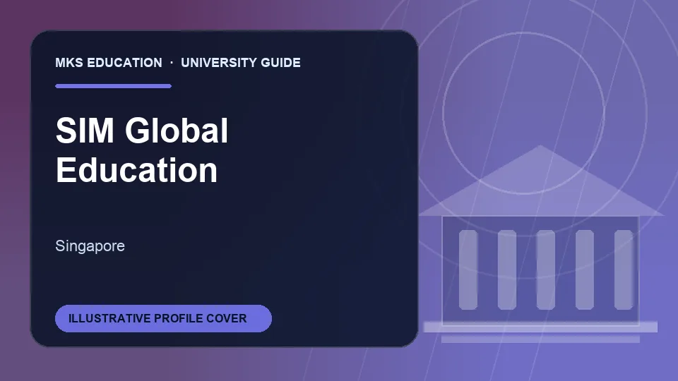 Illustrative MKS Education profile cover for SIM Global Education in Singapore