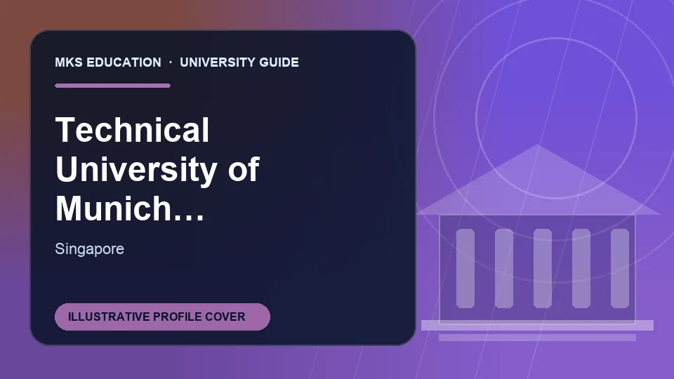 Illustrative MKS Education profile cover for Technical University of Munich Singapore in Singapore