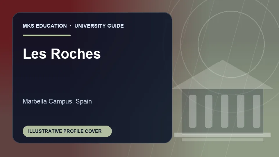 Illustrative MKS Education profile cover for Les Roches in Spain