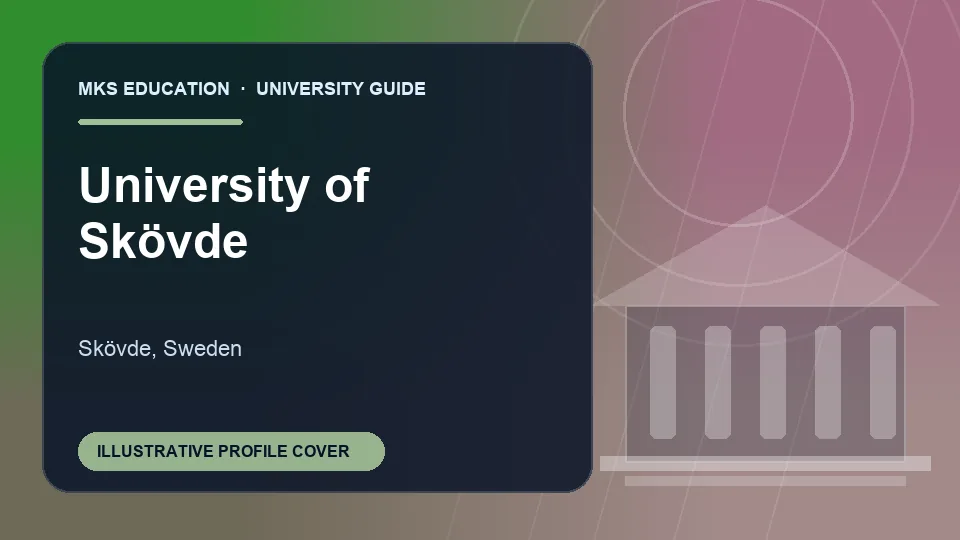 Illustrative MKS Education profile cover for University of Sku00f6vde in Sweden