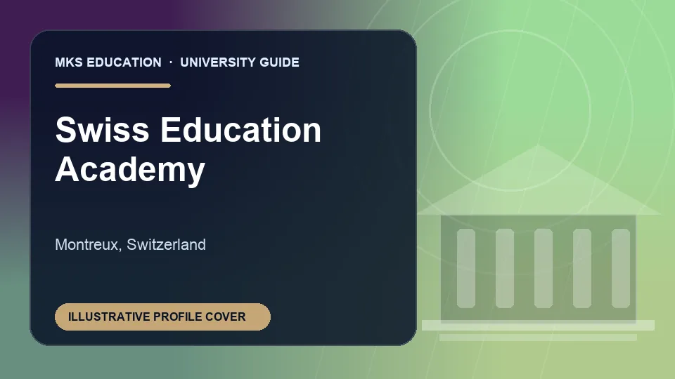 Illustrative MKS Education profile cover for Swiss Education Academy in Switzerland