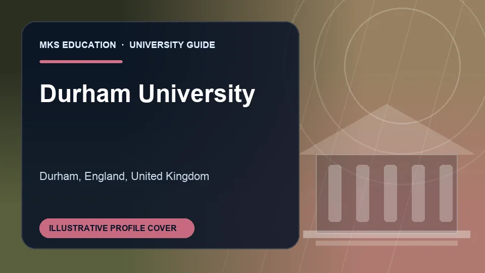 Illustrative MKS Education profile cover for Durham University in United Kingdom