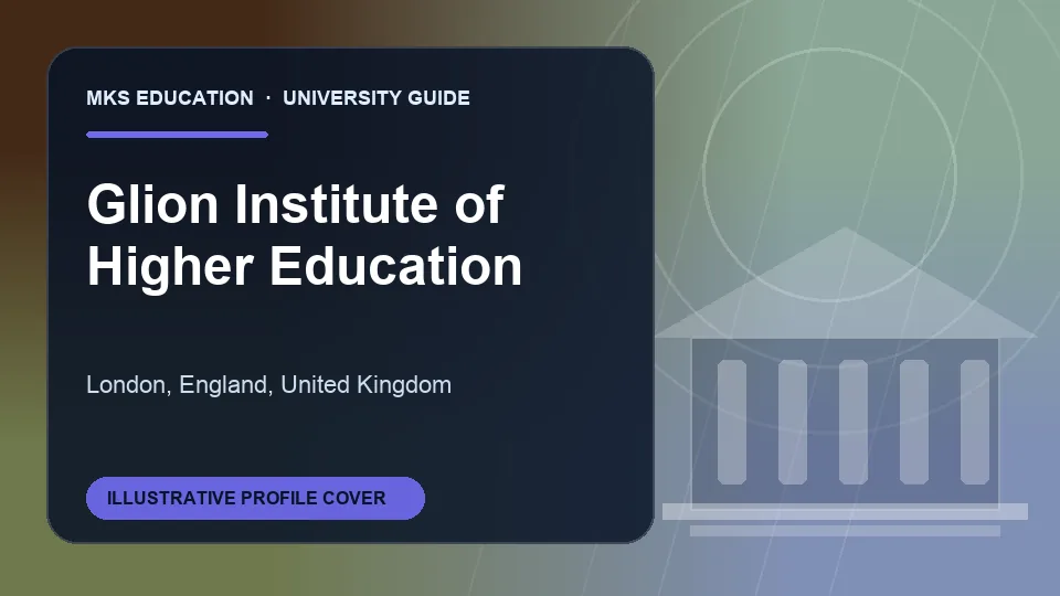 Illustrative MKS Education profile cover for Glion Institute of Higher Education in United Kingdom
