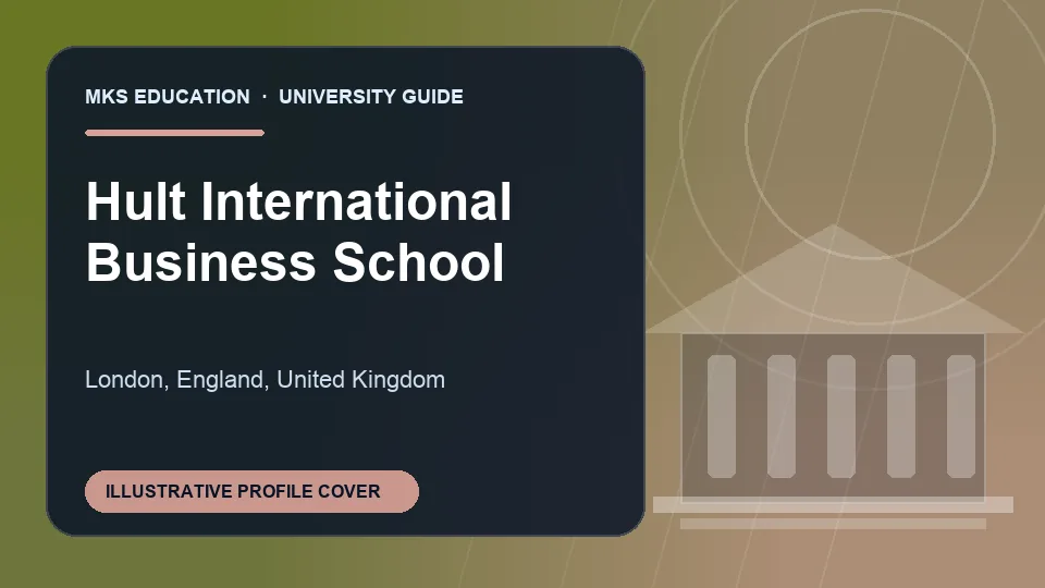Illustrative MKS Education profile cover for Hult International Business School in United Kingdom