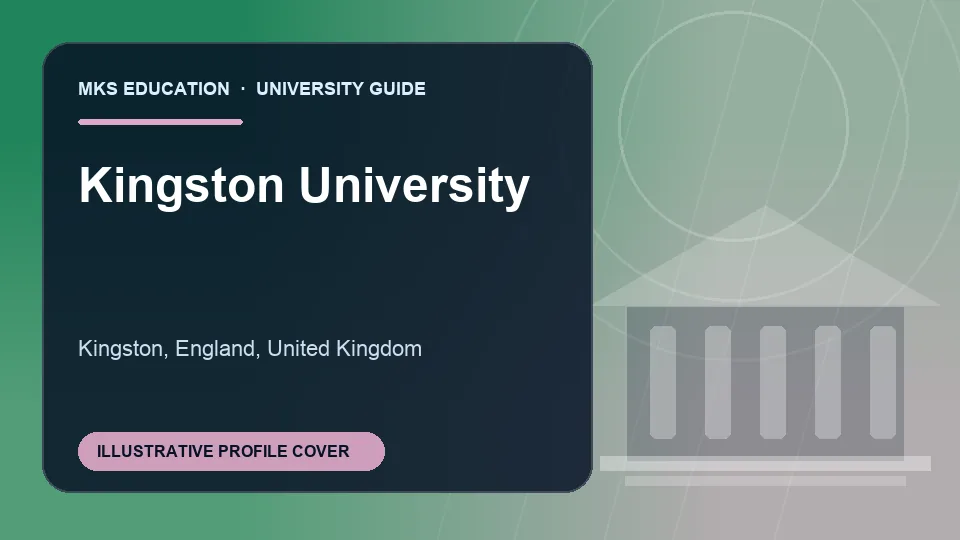 Illustrative MKS Education profile cover for Kingston University in United Kingdom