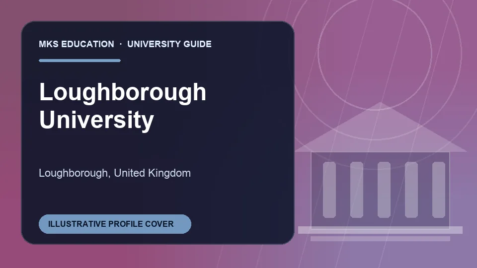 Illustrative MKS Education profile cover for Loughborough University in United Kingdom
