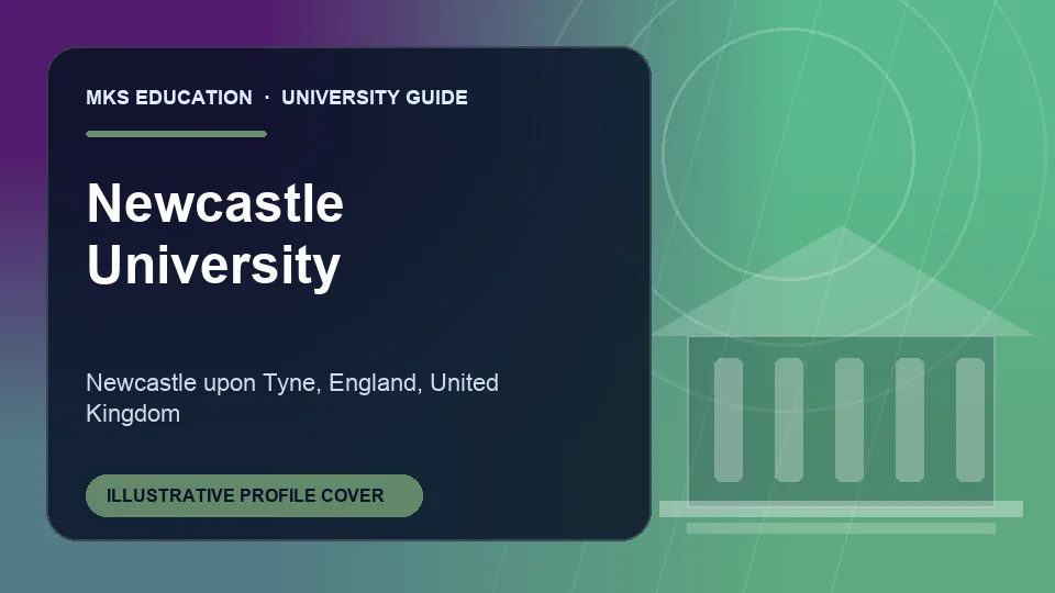 Illustrative MKS Education profile cover for Newcastle University in United Kingdom