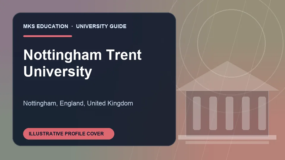 Illustrative MKS Education profile cover for Nottingham Trent University in United Kingdom
