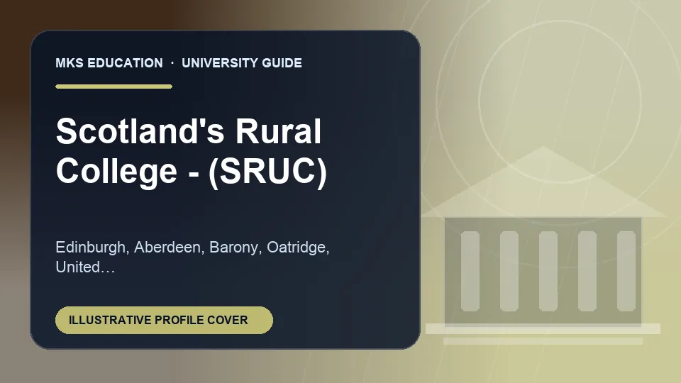 Illustrative MKS Education profile cover for Scotland's Rural College (SRUC) in the United Kingdom
