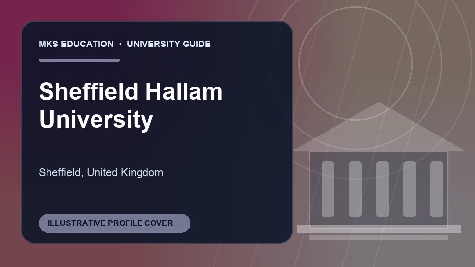 Illustrative MKS Education profile cover for Sheffield Hallam University in United Kingdom
