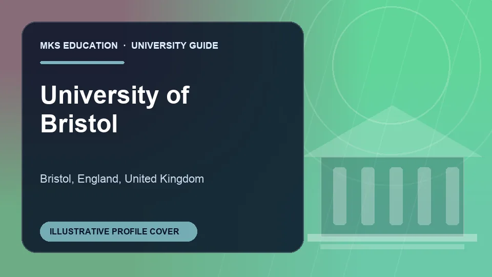 Illustrative MKS Education profile cover for University of Bristol in United Kingdom