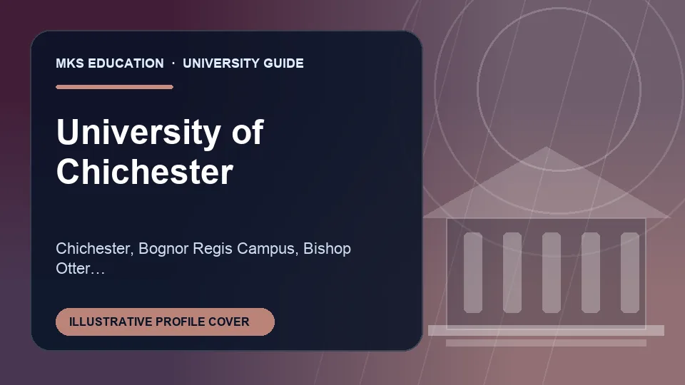 Illustrative MKS Education profile cover for University of Chichester in United Kingdom