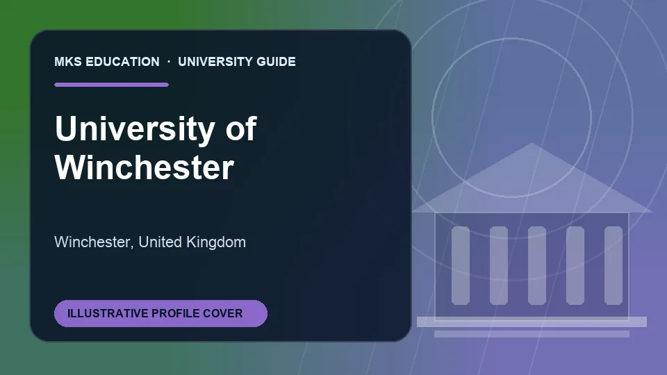 Illustrative MKS Education profile cover for University of Winchester in United Kingdom