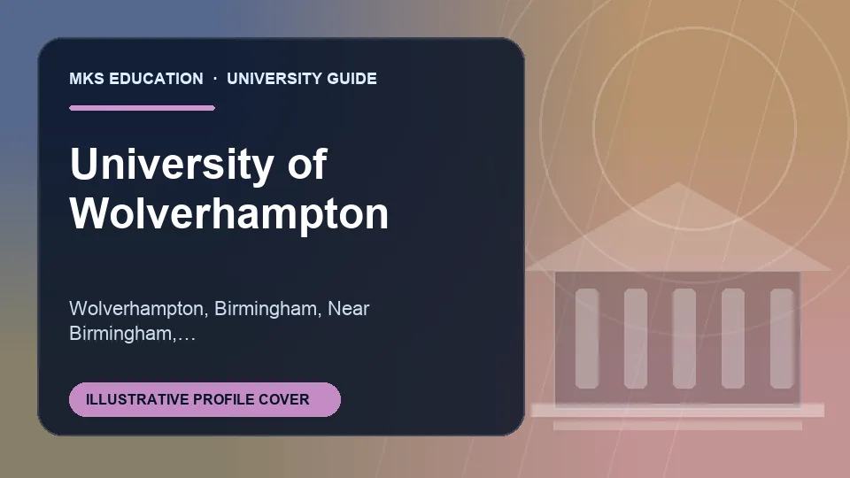 Illustrative MKS Education profile cover for University of Wolverhampton in United Kingdom