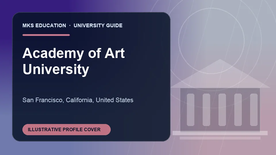 Illustrative MKS Education profile cover for Academy of Art University in United States